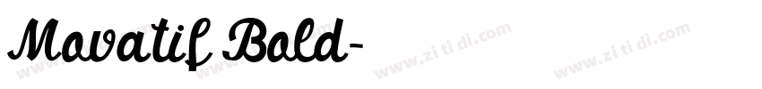 Movatif Bold字体转换